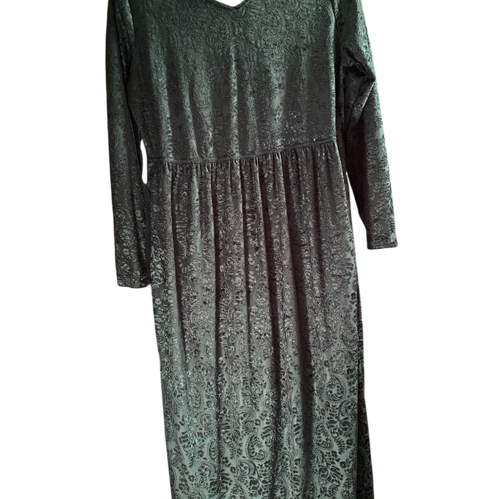 Worthington Charcoal Patterned Maxi Dress